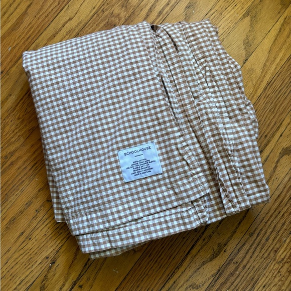 Schoolhouse Bedding Schoolhouse Gingham Russett Top Sheet Poshmark